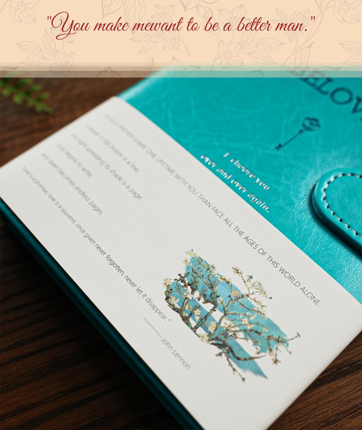 Love Journal Notebook, Magnetic PU Leather Diary, Romantic Couple Notebook, Daily Writing and Study Notes Book, Minimal Planner, Dating Memory Journal, Gift for Him Her