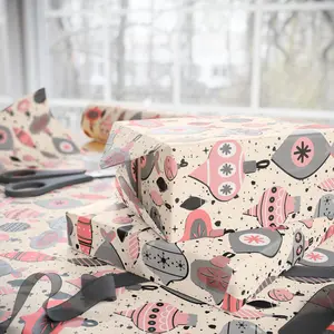 Pink Christmas Ornament Gift Wrapping Papers - Custom Holiday Gift Wrap -