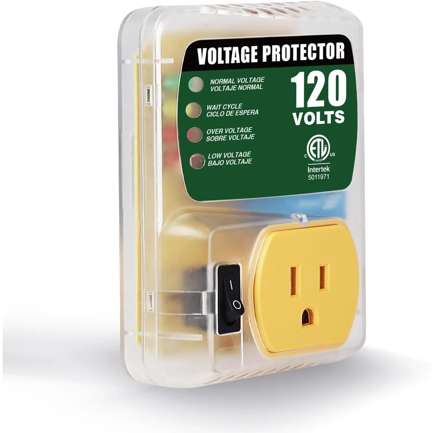 ETL Listed Refrigerator Surge Protector Power Strip - Adjustable Voltage Regulation, 1800W 120V 15A High Power Output for TV, PC, Home Appliances