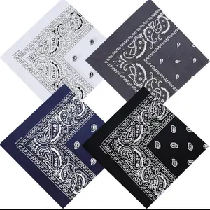 PURE COTTON Ethnic Style Bandanas 21.25" Square Polyester Headbands Soft Durable Vintage Paisley Designs Perfect for Parties Denim Style Ties and Versatile Outfits Enhancer