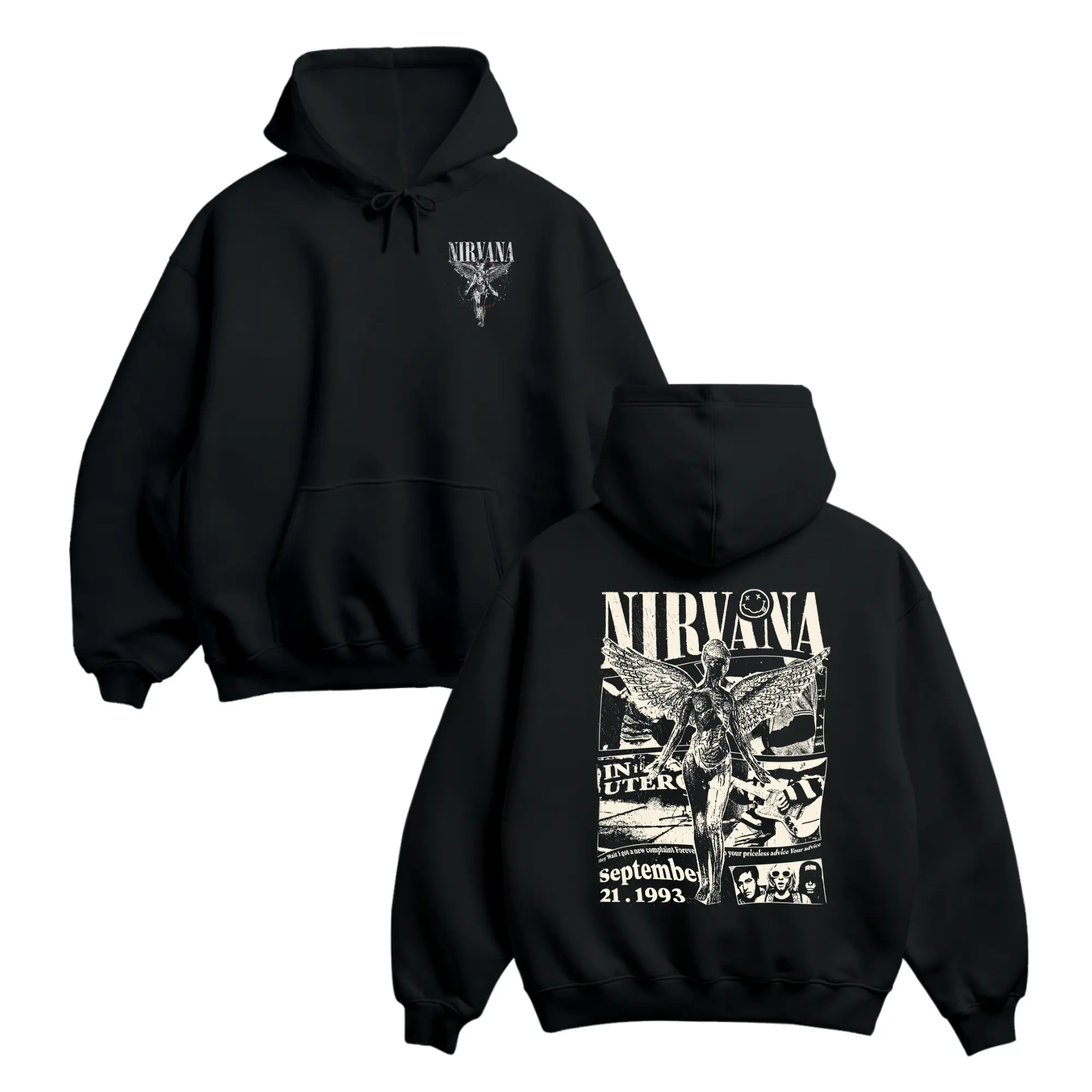 nirvana zip up hoodie - TikTok Shop