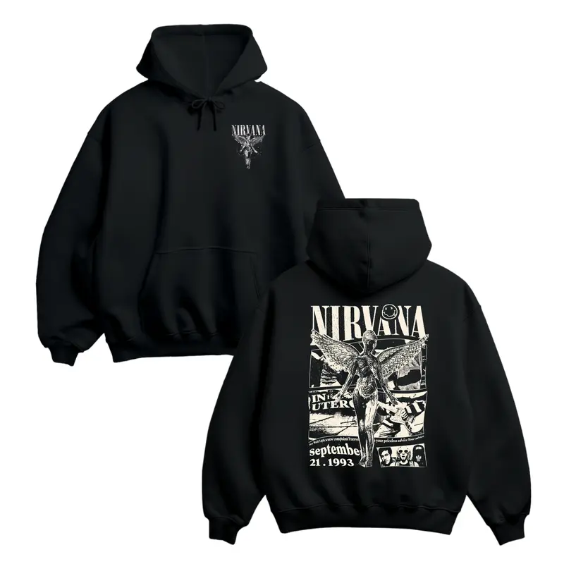 vintage nirvana hoodie - TikTok Shop