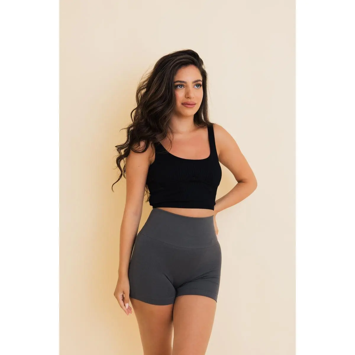 Seamless High Waisted Biker Shorts for Women Tummy Control Shapewear, Squat Proof Compression Yoga Shorts, Butt Lifting Workout Gym Activewear, Breathable Stretch Athletic Shorts