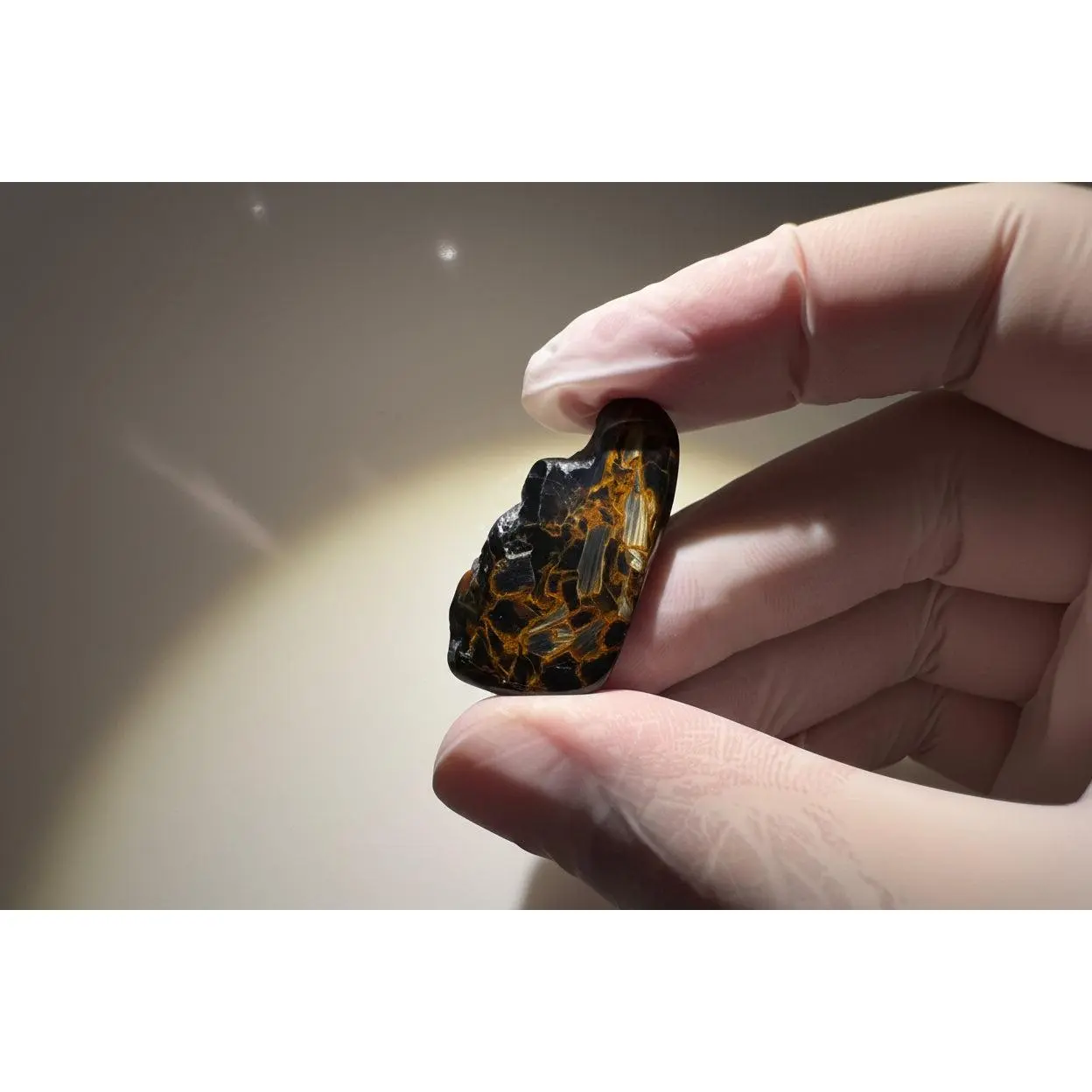 Pietersite Tumble Stone 'Stormbreaker' - Gallery Grade, Namibia
