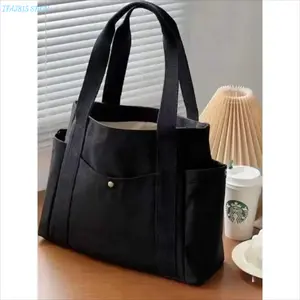 Minimalist Oversized Tote Bag for Women, Lightweight Large Capacity Shoulder Bag, Chic Slouchy Carryall Purse for Work Commute Shopping Travel, Stylish Everyday Casual Handbag for Summer Outfits"