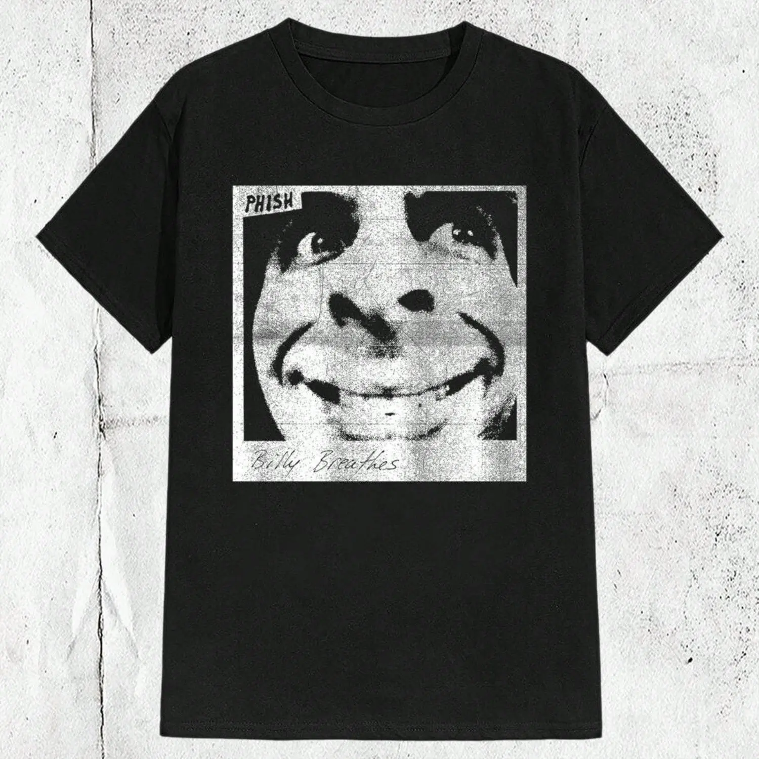 Women's Phish Billy Breathes Vintage-Style Short-Sleeve Cotton T-Shirt - Breathable, Smooth Fitted, Casual, Round Neck, Psychedelic Graphic Jam Band Alternative Music Tee
