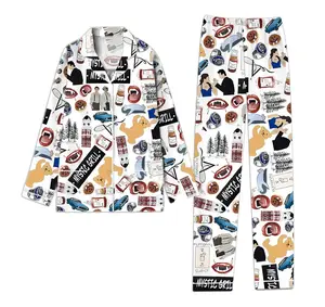 Damon Sal.vat0reKid & Adult Family Pajamas Vampire Diaries Theme, Matching Sleepwear, Halloween Xmas Cozy Gift Set