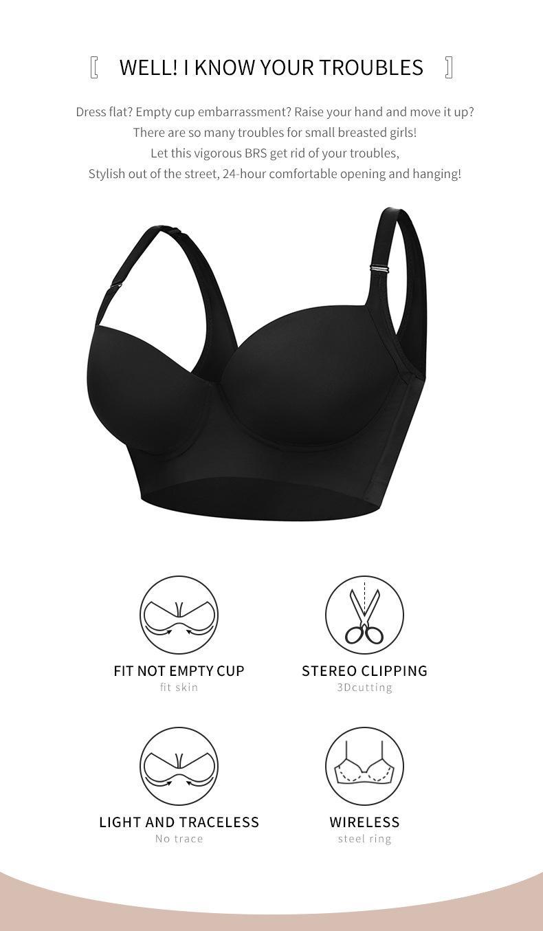 New-Plus size girls' bra, comfortable, slimming and anti-sagging New-Plus size girls' bra, comfortable, slimming and anti-sagging