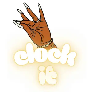 CLOCK IT DTF Transfer - Stylish Hand Gesture Design for Unique Fashion Accessories