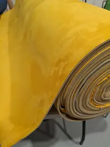Yellow Suede Stretch Headliner Fabric Foam Back 60" wide