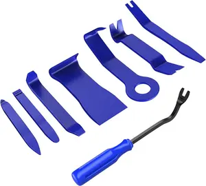 Nilight 8pcs Auto Trim Removal Tool Set, Interior Car Panel Clip Fastener Removal Kit No-Scratch Removal Tool Kit for Car Audio Dash Window Molding Fastener Remover Tool Kit(Blue), Car Tools