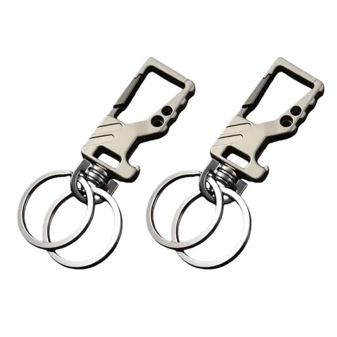 Heavy Duty Engraved Curve EDC Keychain Bottle Opener - Solid, Thick Texture, Eco-Friendly, Beer-Ready, Tactical Carabiner, Flexible Bag Clip, Auto Car Key Holder, Multi-Use EDC Gear Kitchen Gadget for Men