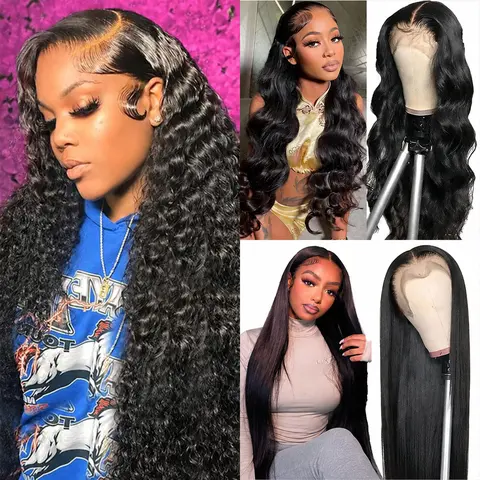 [ Live Combo Sale 30"&22"&22"] Women's HD Lace Front Wigs Human Hair, 13x4 Lace,, 180% Density, Curly Wig with Natural Waves, Frontal Cut for Black women