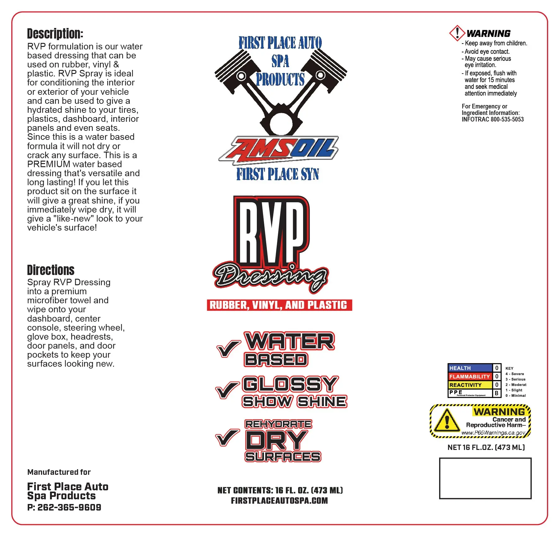 RUBBER VINYL PLASTIC SPRAY DRESSING