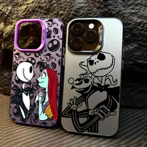 Jacks Sally Skellington Love Coque For Apple iPhone 16e 16 14 15 13 11 Pro Max Case 15 Plus 12 13 Mini 16 Shockproof Phone Cover