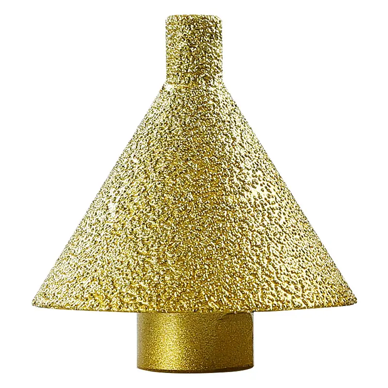 LOZLIN Diamond Tapered Chamfering Bit 5/8-11 Thread Hole Opener for Tile Marble & Quartz Umbrella Grinding Tool for Drilling Reaming & Edge Beveling