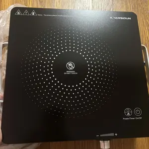 KAERSIDUN Hot Plate Electric Single Burner 1500W Portable with Adjustable Temperature Stay-Cool Handle Stainless Steel Non-Slip Rubber Feet US Type Premium Induction Cookware