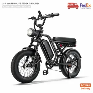 SU8 Electric Bike for Adults, 1500W Peak Brushless Motor 35MPH , 48V 15Ah Battery, 20" Fat Tire Ebike, Up to 55KM/H, 30° Climb, 7-Speed, Shock Absorption, Off-Road E-Bike with Long Range & All-Terrain Performance fattire Full Suspension