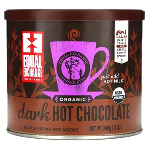 Equal Exchange Organic Dark Hot Chocolate, 12 oz (340 g)