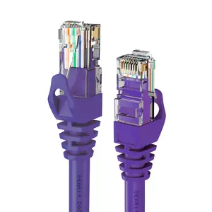 Flexible Soft Boot Cat6 Ethernet Patch Cable, Purple