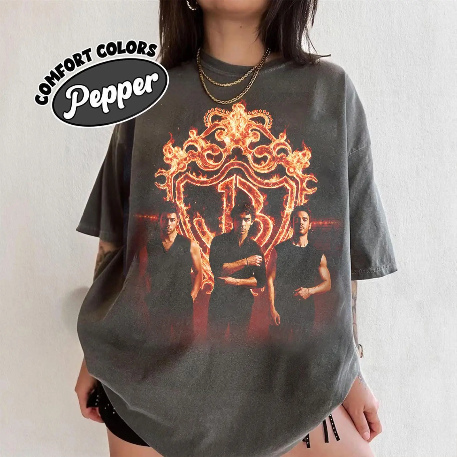 Comfortn Colors Joe Kevin Nick Brothers Burning Up Tour 2026 Shirt (2), Concert Shirt, Music Fan Gift, Retro Singer Tee