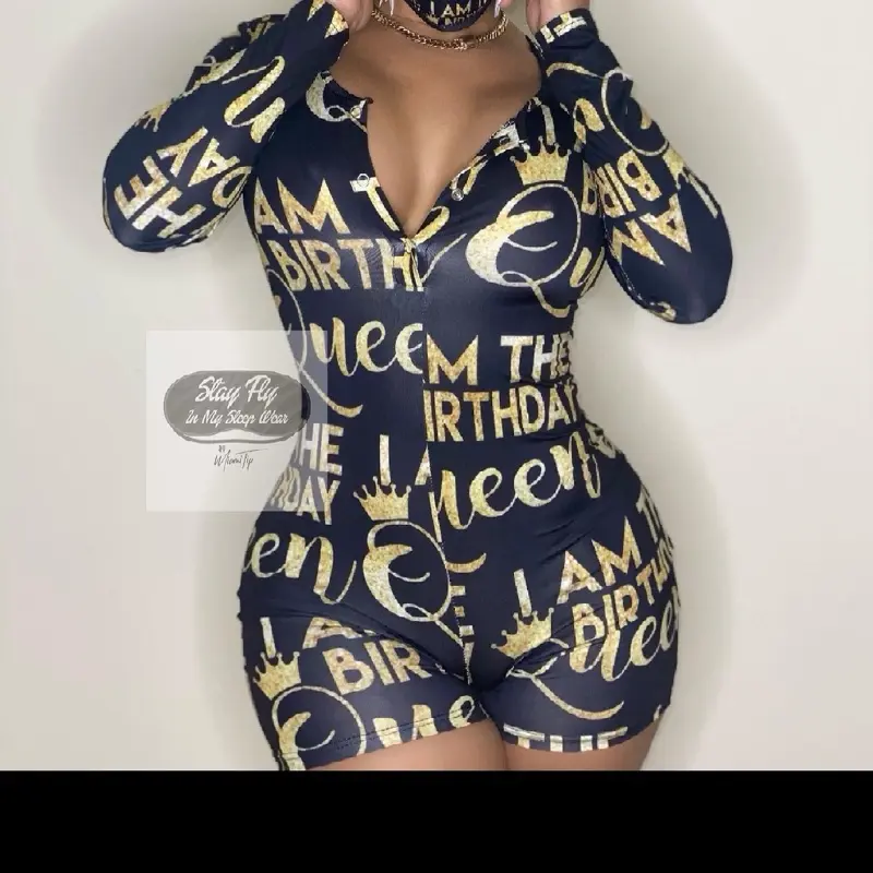 BIRTHDAY QUEEN MY PAJAMA ONESIE