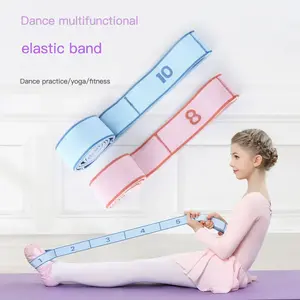 Flexible Band Kids Adult Dance Resistance Bands Set Numbered 8/10/12-Segment Training Tubes Color-Coded Progressive Strength System Professional Yoga & Ballet Stretch Band for Flexibility Exercise