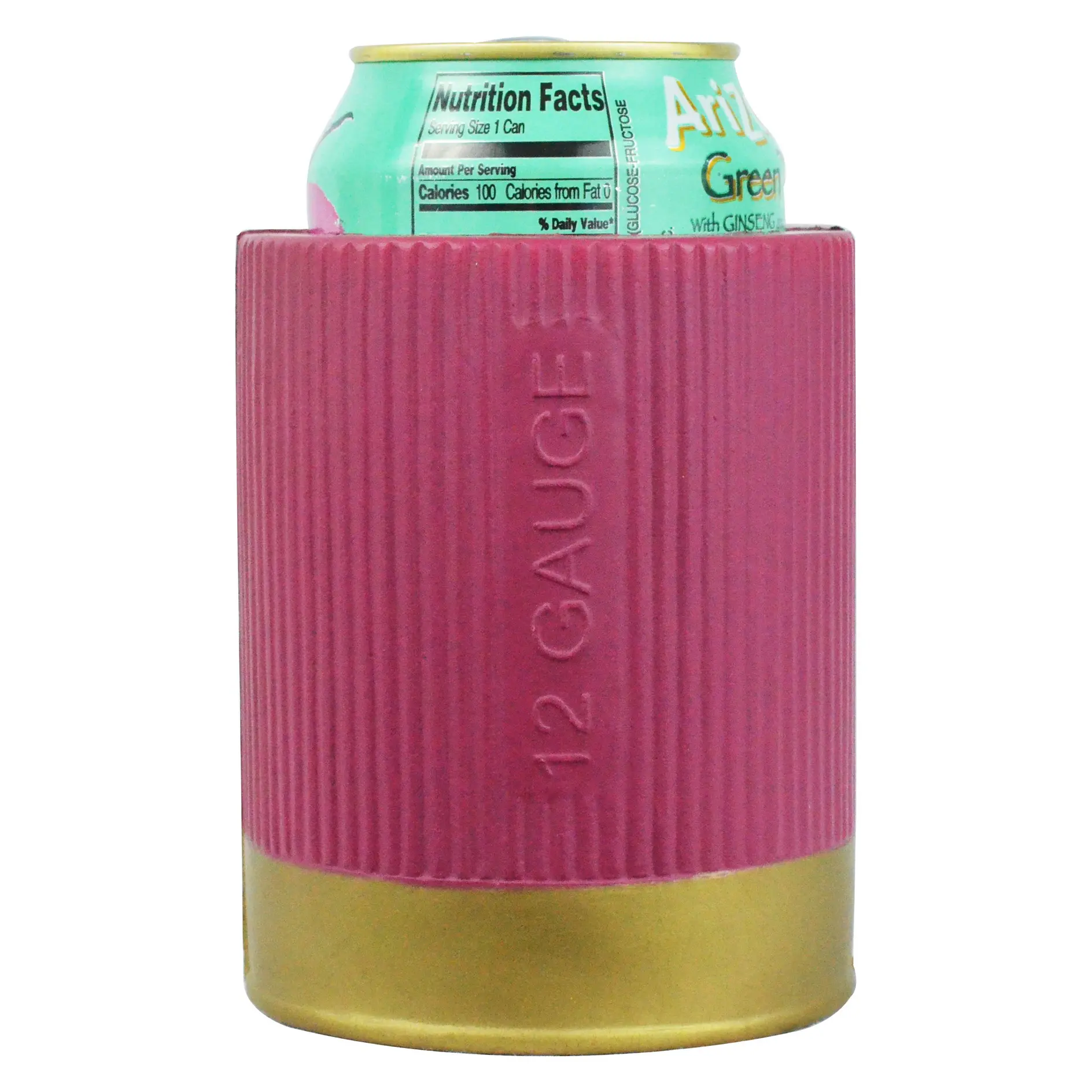 Fairly Odd Novelties 12 Gauge Shotgun Can & Bottle Holder Funny Gun Beer Soda Gift Item, Burgundy