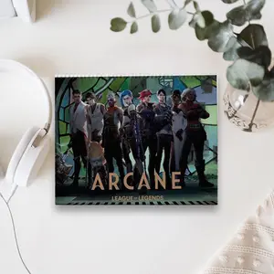 Arcane 2026 Calendar, League of Legends Wall Calendar, New Year Gifts, Arcane Fan Art, League of Legends Theme, 12 Monthly Calendar