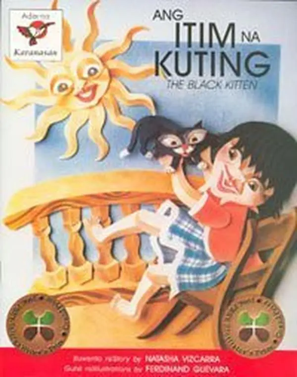 USED Book - ANG ITIM NA KUTING (The Black Kitten) - Philippine Book by Natasha Vizcarra (Paperback) - tagalog
