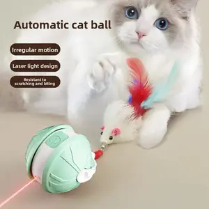 Automatic Rolling Cat Toy – Interactive Motion Activated Ball with Laser Light, Random Movement, Durable & Bite-Resistant, Rechargeable for Indoor Cats