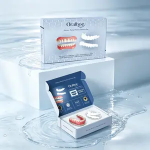 Silicone Denture Care Kit – Comfortable & Secure Fit – Easy DIY Adjustment for Denture Wearers | Oralhoe