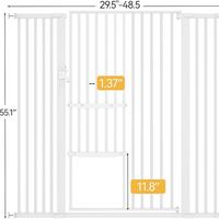 29.5-48" Wide, 55.1" Tall