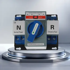 2026 Viral 2P 63A Dual-Power Automatic Transfer Switch for Home/Commercial Use AC 50HZ/60HZ 110V Modern Style Blue GCQ2-63/2