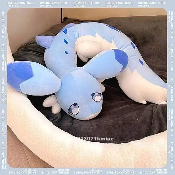 Plush Doll Toy Blue Plush Toy 120cm Cute Cat Cartoon Pillow Game Peripheral Plush Gift Children's Gift