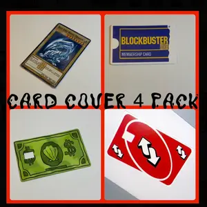 Meme Funny 4 Pack Credit/Debit Card Cover - trending pop culture prank card sticker waterproof custom design