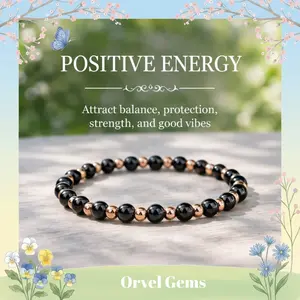 Copper Magnetic Bracelet for Women & Men – 3500 Gauss Magnet Beads with Hematite | Adjustable Magnetic Bracelet | Wealth Attraction & Energy Protection Jewelry