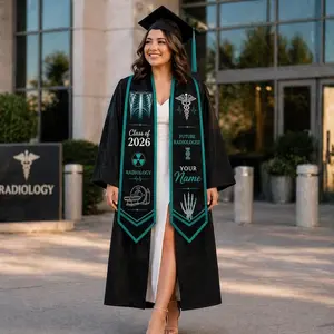 Custom Radiology Graduation Stole 2026, Personalized Rad Tech X-Ray Sash, Name School Medical Senior Gift