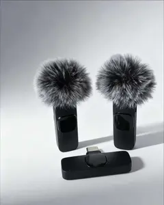 Professional Mini Lavalier Microphone, USB Rechargeable Mini Microphone, Plug-Play Lapel Mic for Video Recording, Teaching, Interviews, Podcast Equipment, Mini microfono minimic c interface mini microphone phone accessories