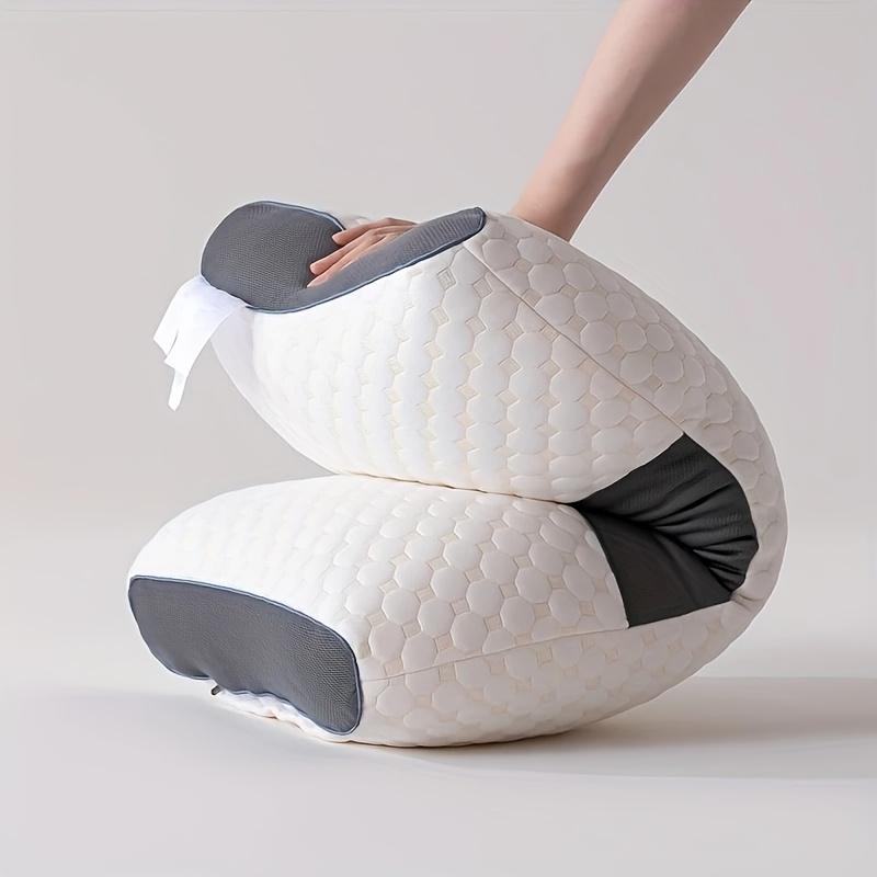 Two Soft Woven Neck Massage Pillows for Couples - High-Quality Pillow Core, And a Removable Pillowcase for Enhanced Sleeping Comfort