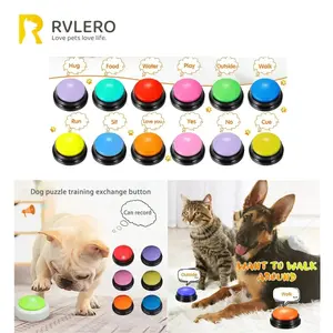 Dog Communication Buttons - 30-Second Voice Recording Training Buzzer for Talking Pets - Fun & Interactive Gift