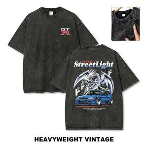 Streetlight JDM Style Car GTR Vintage Tee 90s Graphic Tees Men's t Shirts Graphic Tee t Shirts Funny Graphic Tee Good Graphic Tees Men's Graphic Tees Streetwear Outfits Men Vacation Outfits Oversized Tshirt Men