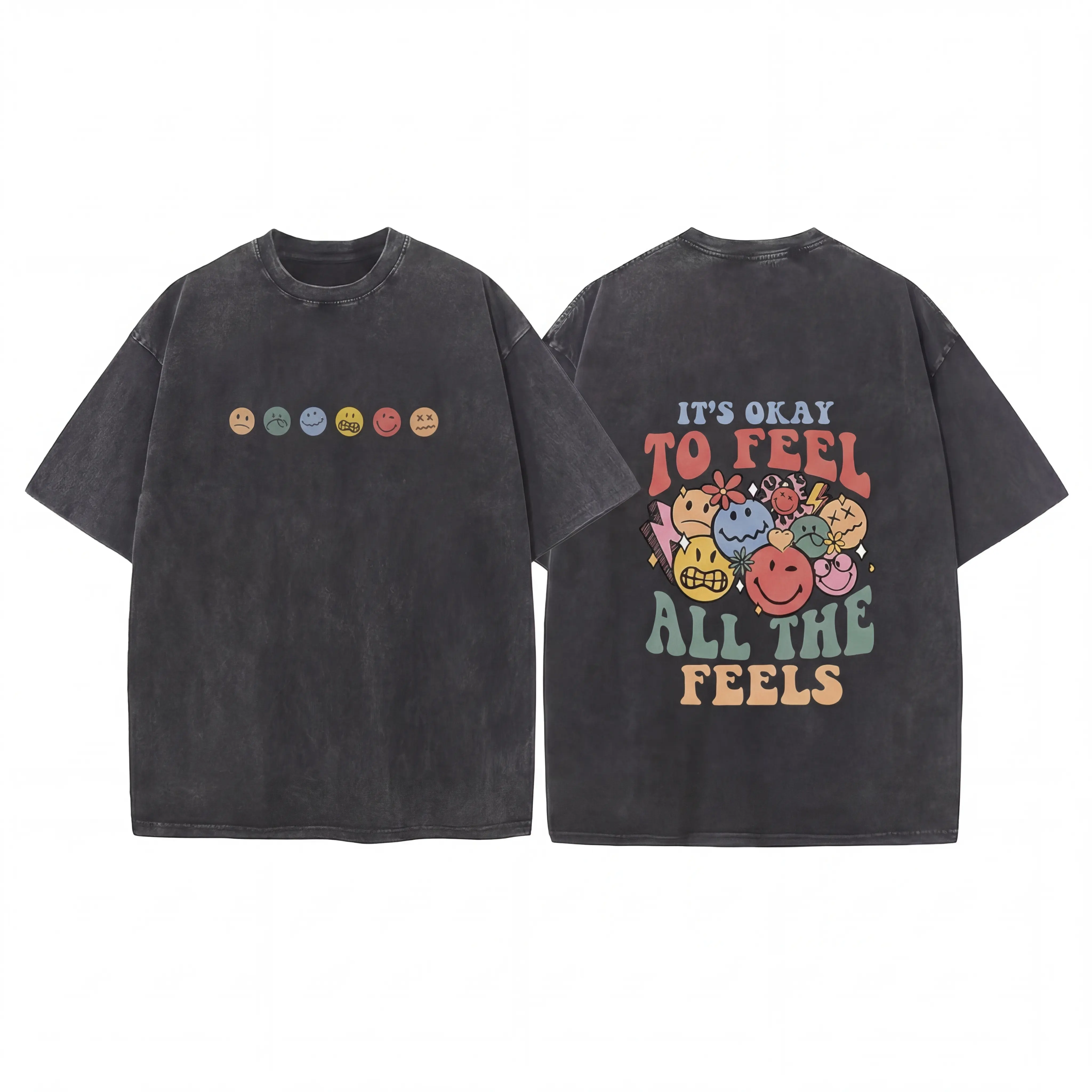 MoodTees Vintage Washed Cotton Graphic T-Shirt – Retro distressed print tee, casual short sleeves, crew neck, 100% cotton, soft breathable fabric, comfortable relaxed fit, oversized streetwear style, perfect for everyday wear, layering, gifts