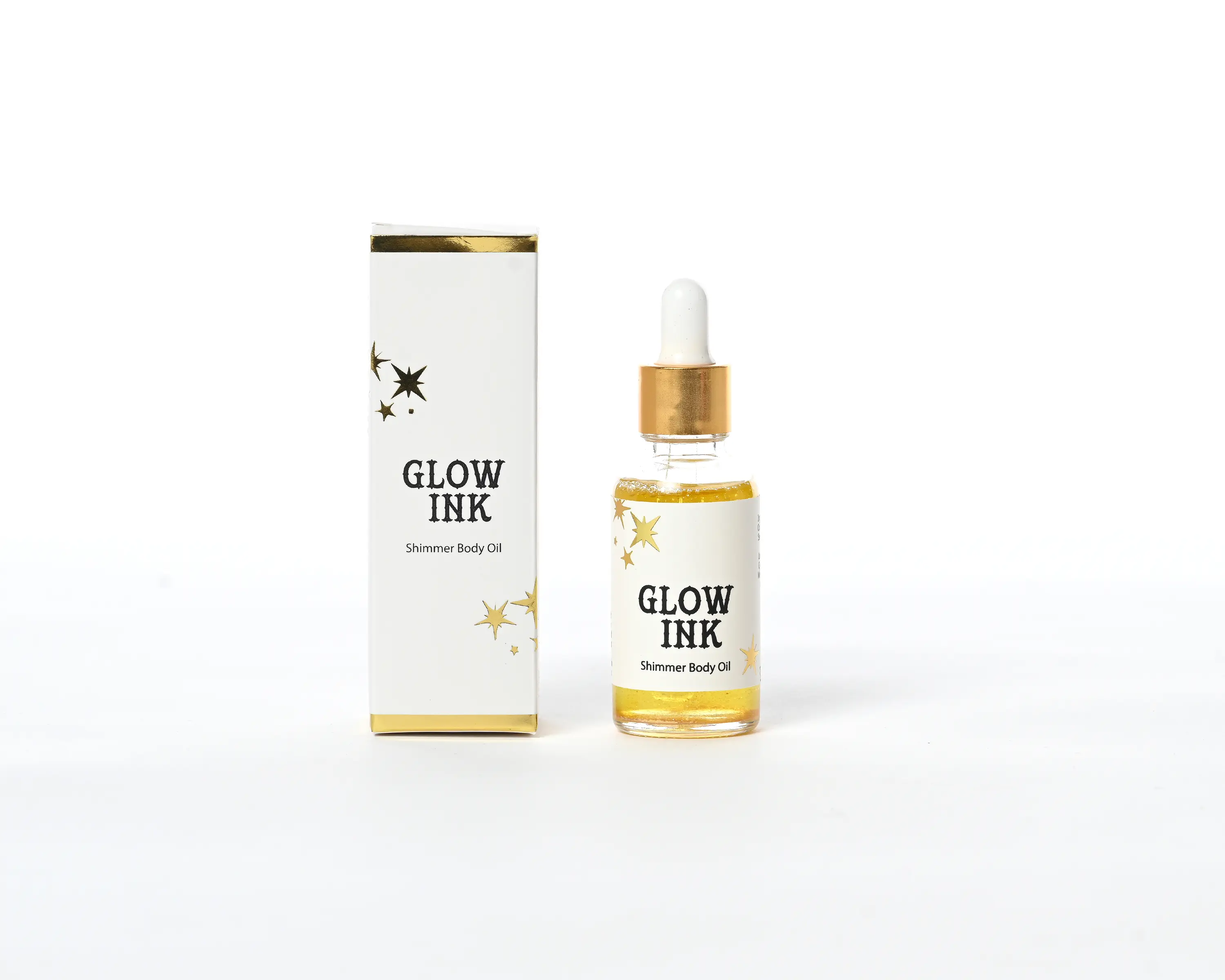 Glow Ink All Natural  Daily Hydrating Moisturizer Skin Repair with Radiant Glitter Oil