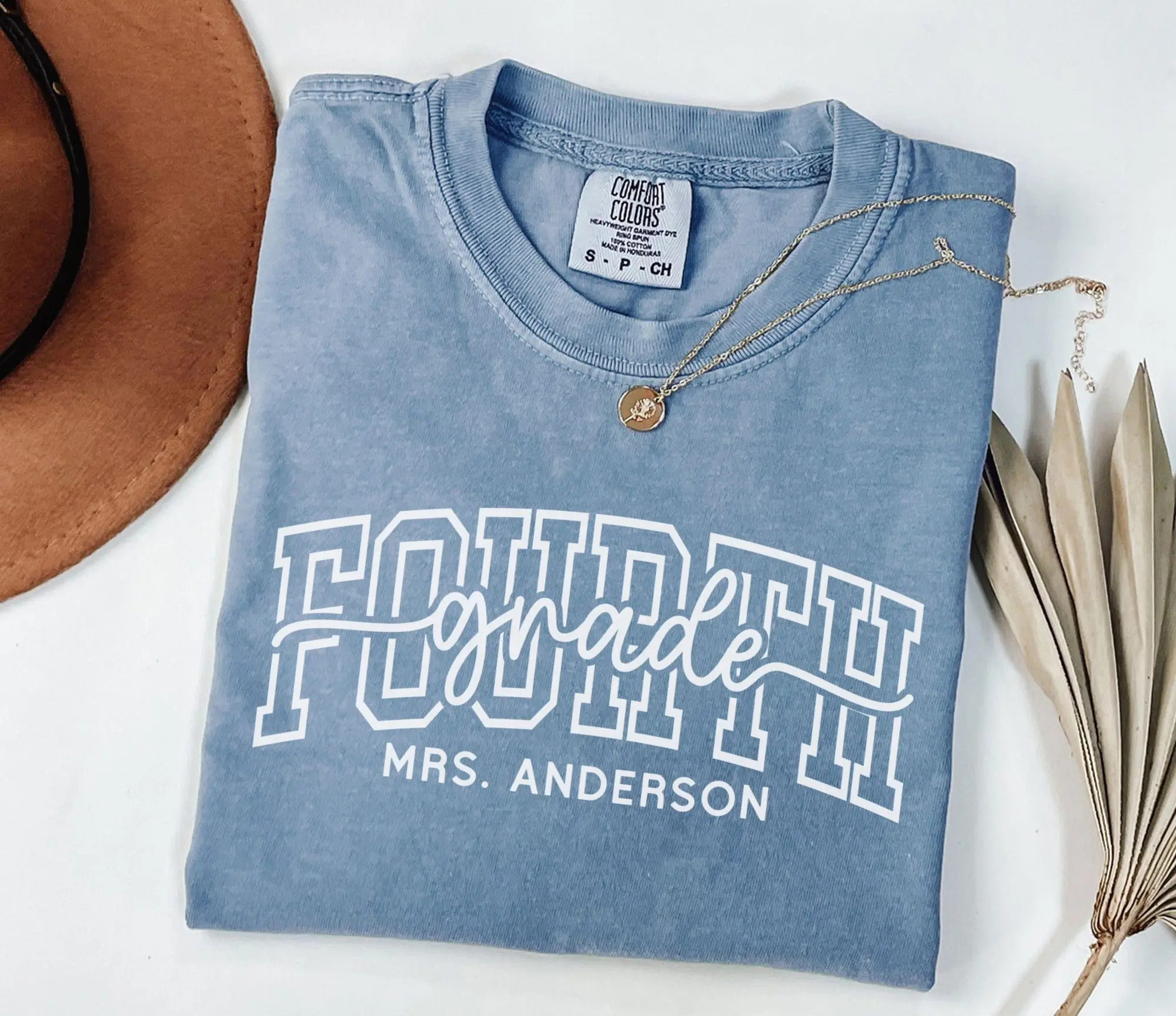 Comfort Colors Custom Fourth Grade Teacher Shirt,Personalized Fourth Grade Shirt,Gift For Teacher,4th Grade Teacher Team Shirt,Teacher Gift