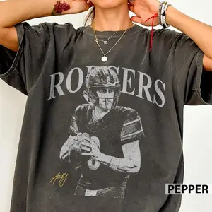 [ SPORTS GRAPHIC TEE - SALE UP TO 45% ] Aaron Rodgers Football Vintage Comfort Colors Shirt