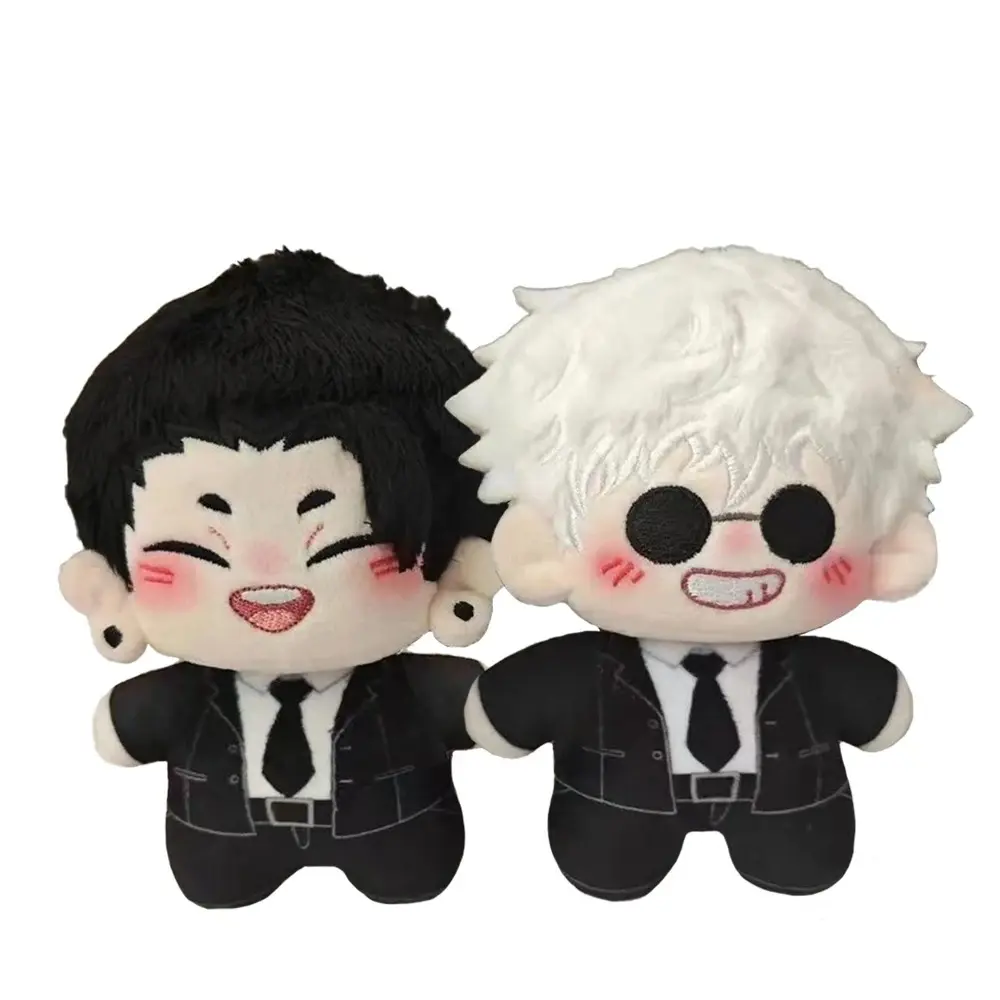 Anime Plush Doll Cute Gojo and Geto Plushies Kawaii Bag Pendant Geto Suguru Stuffed Animals Doll Pillow Home Decor Kids Gift
