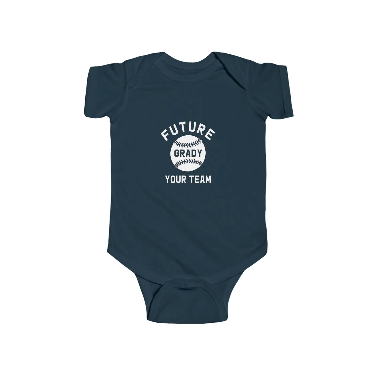 Future All-Star Baby Onesie – Personalized Baseball Bodysuit for Your Team