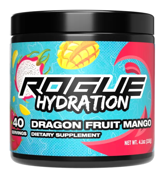 Rogue Hydration Sugar-Free Electrolyte Powder Drink Mix Tub - 40 Servings Energy Beverage