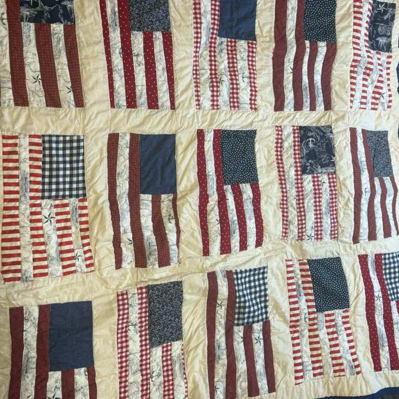 Coastal American Flag Quilt